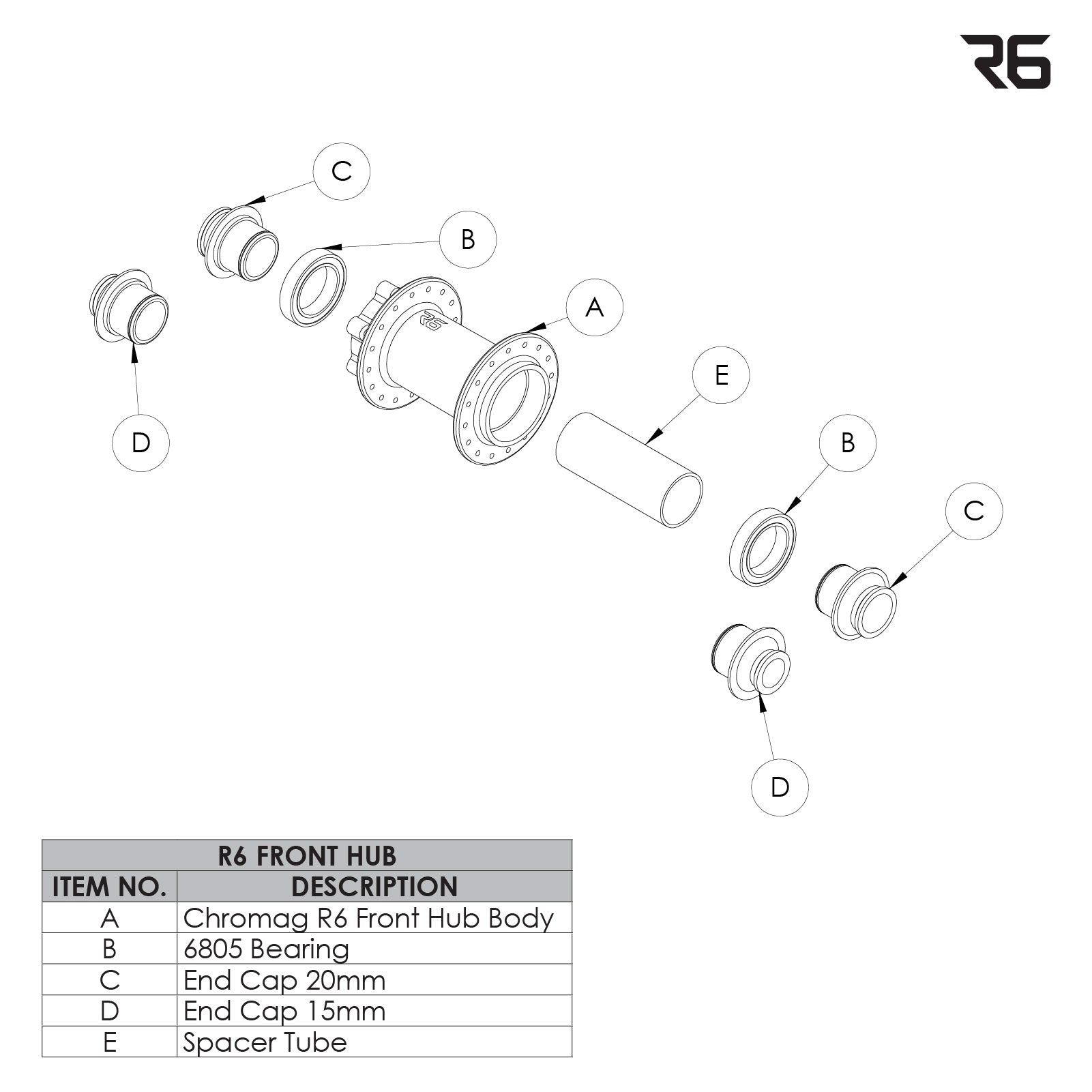 BA30v2/R6 Front Wheel