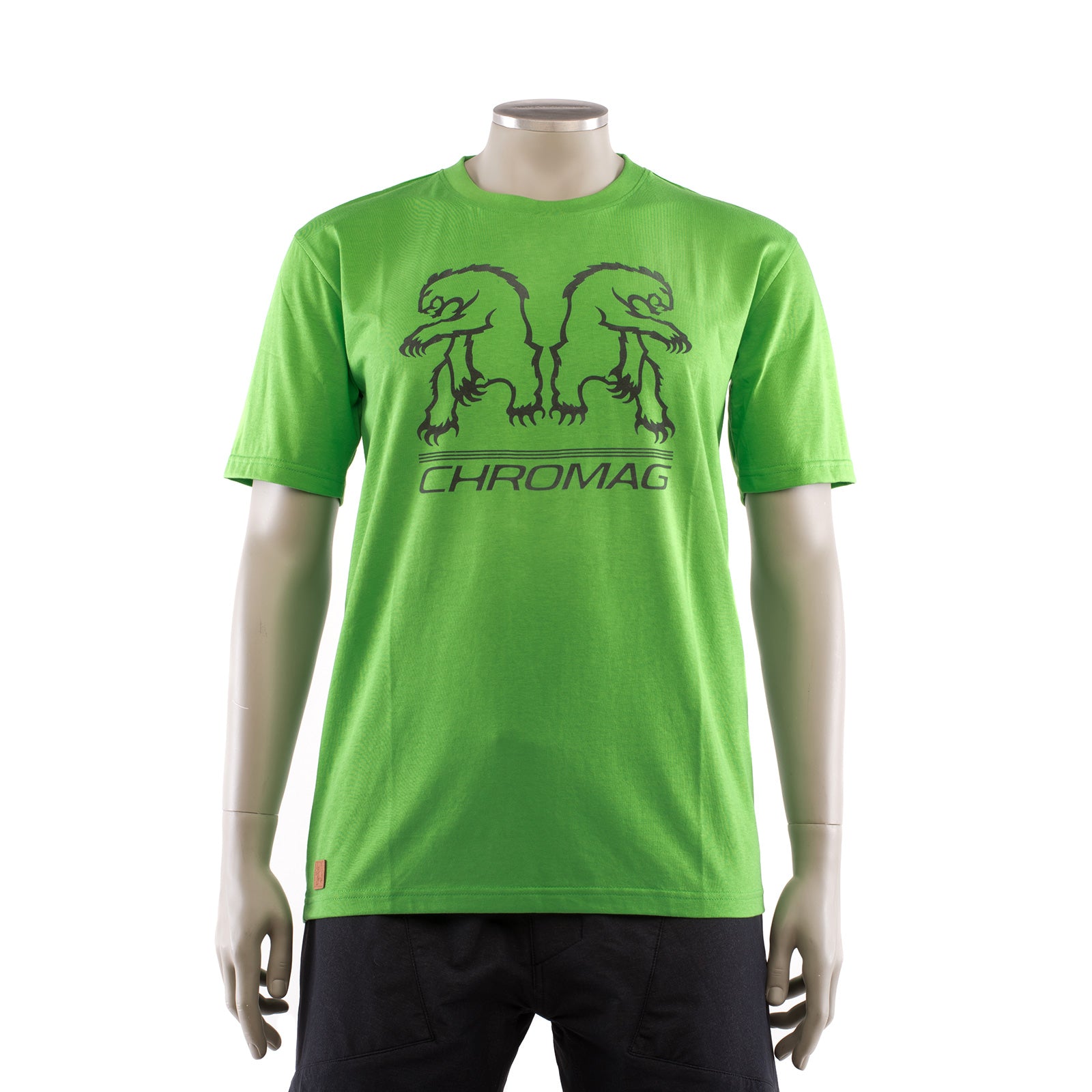 Reflect Tee Chromag Classic Double Bear Logo Tee Shirt MTB Bikes